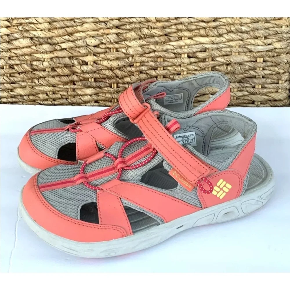 Columbia Techsun Wave Sandals Girls Size 5 Youth Trail Hiking Water Sport Pink